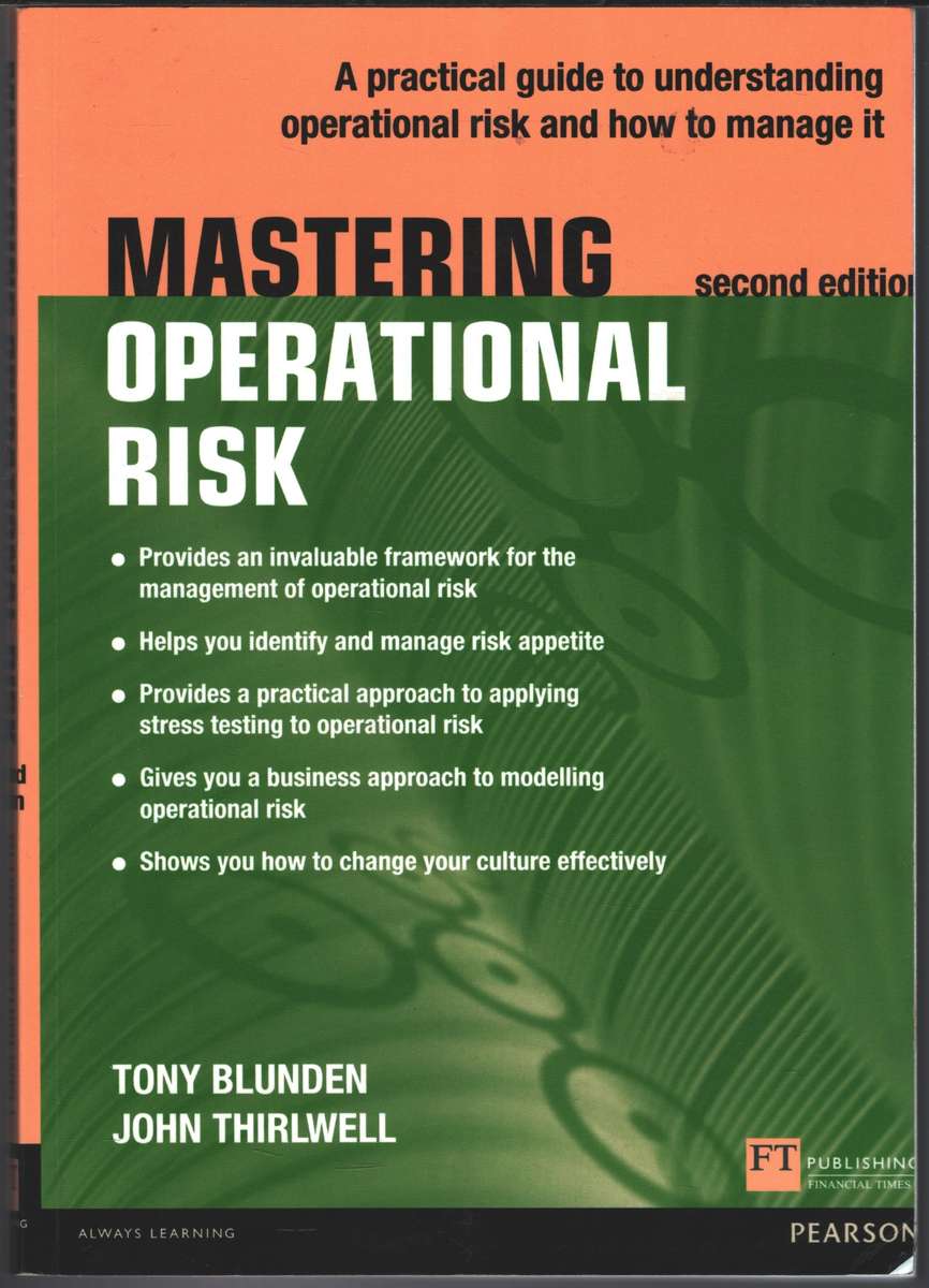 Mastering Operational Risk 2nd Edition SECONDHAND - Tony Blunden