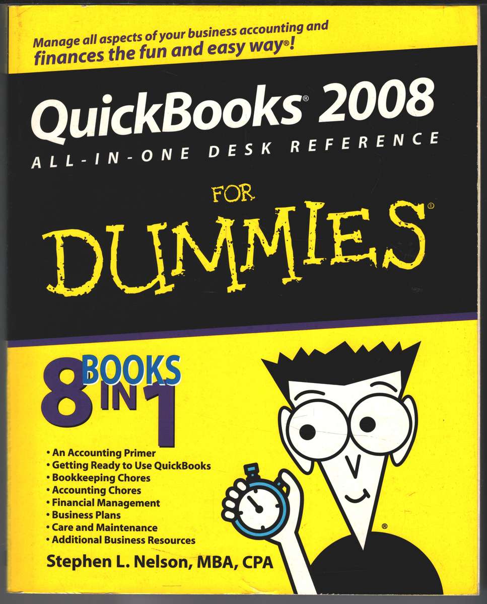 QuickBooks 2008 All-in-One Desk Reference For Dummies SECONDHAND - Stephen L. Nelson