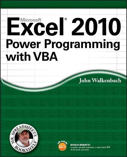 Excel 2010 Power Programming with VBA - John Walkenbach