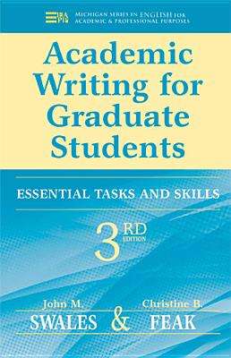 ACADEMIC WRITING FOR GRADUATE STUD 3ED 2 SECONDHAND - SWALES