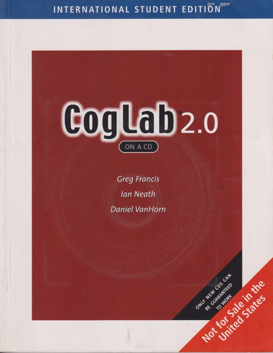 COGLAB 2.0 SECONDHAND - FRANCIS,G