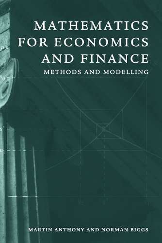 MATH FOR ECONOMICS & FINANCE 2H ZOLD SECONDHAND - ANTHONY