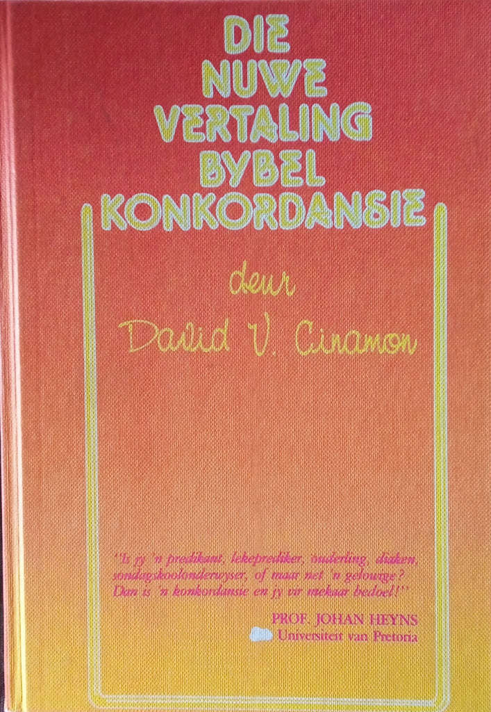 BYBEL KONKORDANSIE - CINAMON,D