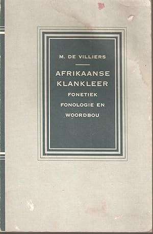 AFRIKAANSE KLANKLEER - DEVILLIERS,M