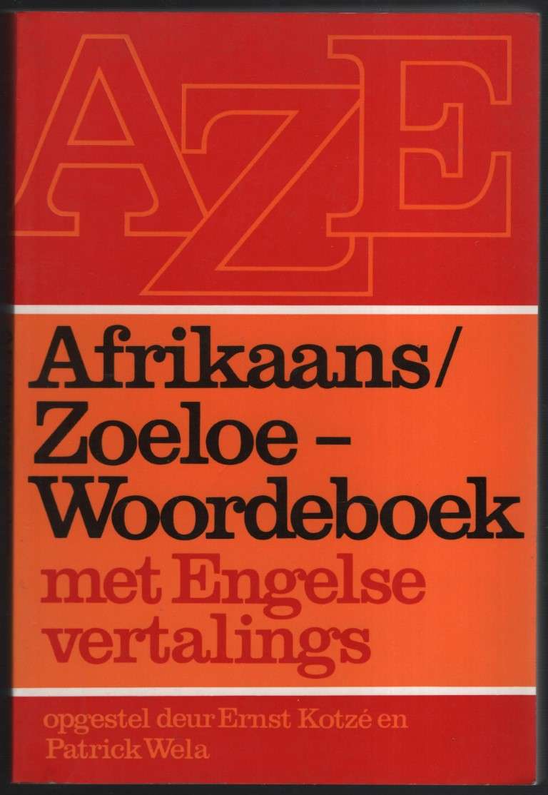 AFRIKAANS ZOELOE WOORDEBOEK 2H SECONDHAND - KOTZE