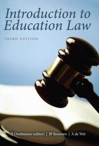Introduction to education law - J.P. Rossouw