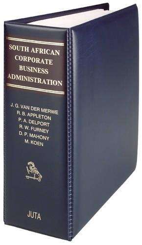 South African corporate business administration - VDMERWE