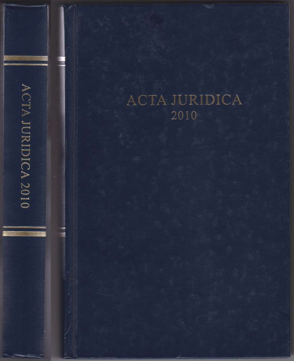 ACTA JURIDICA 2010 - MONGALO,T