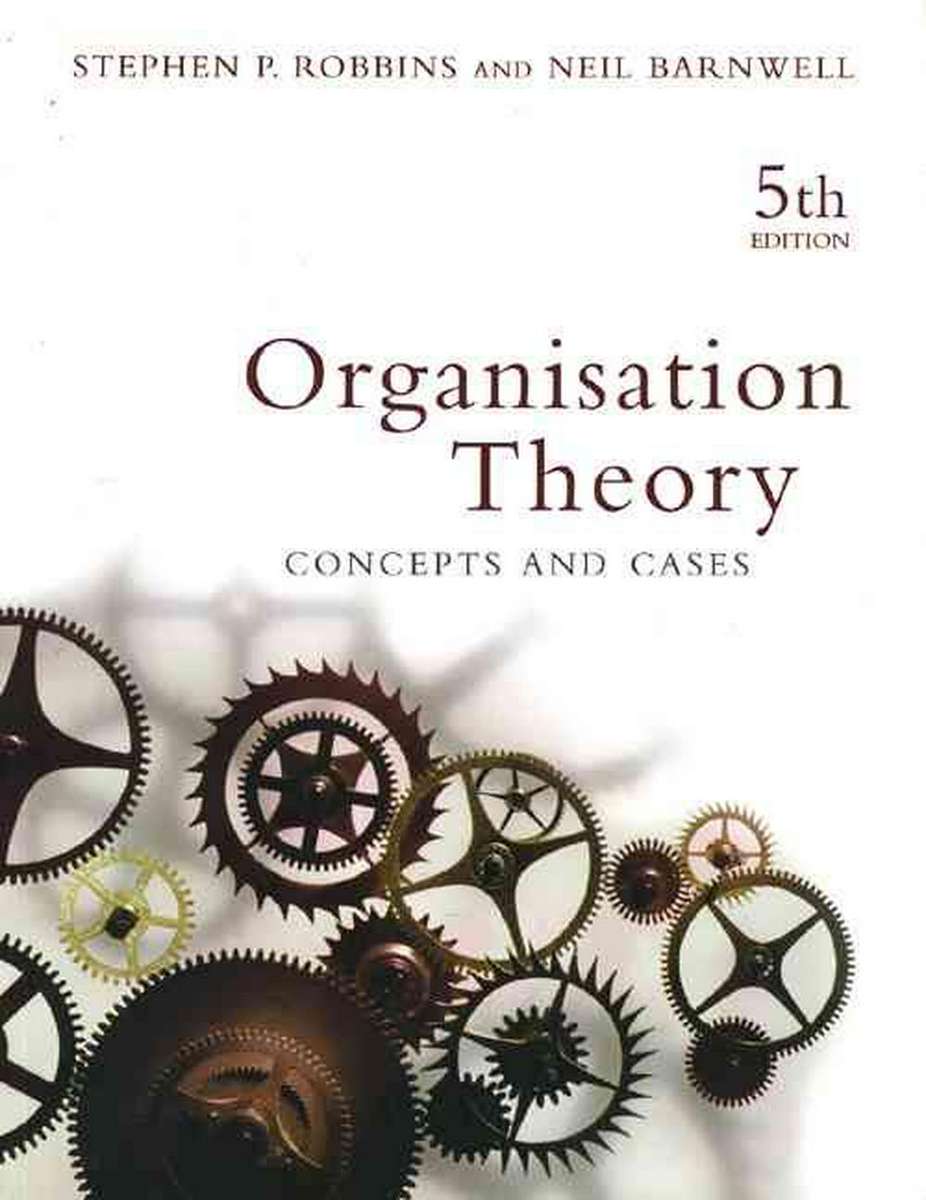 ORGANISATION THEORY CONCEPTS & CASES 5E - ROBBINS,S