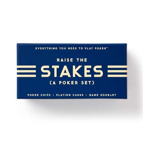 Raise The Stakes Poker Game Set - Brass Monkey
