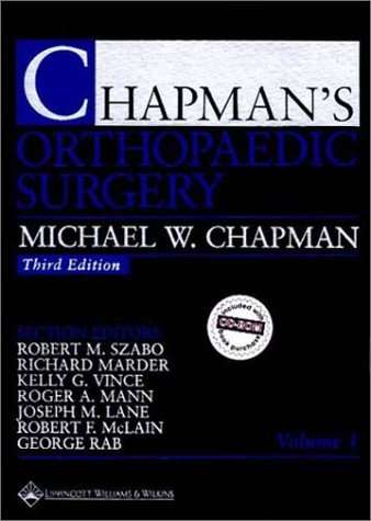 CHAPMANS ORTHOPAEDIC SURGERY 3ED - CHAPMAN