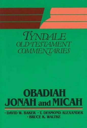 Obadiah Jonah Micah - David W. Baker