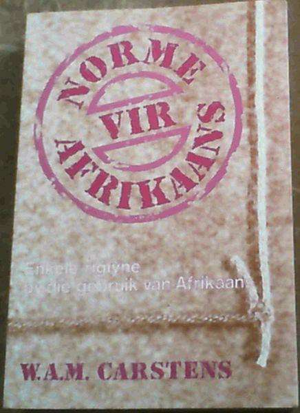 NORME VIR AFRIKAANS - CARSTENS