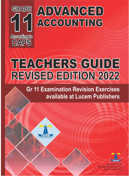 Grade 11 Advanced Accounting Teacher's Guide - AA11TG