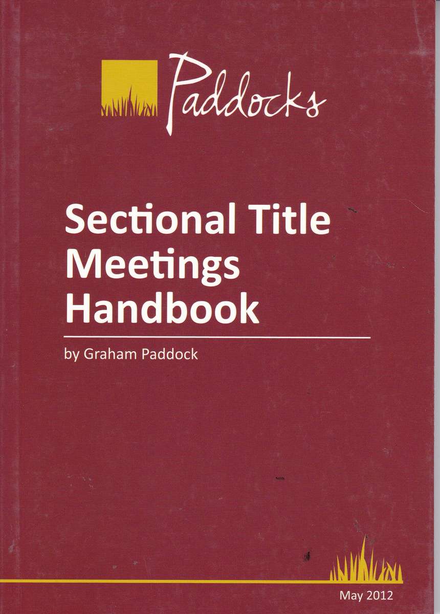 SECTIONAL TITLE MEETINGS PADDOCKS - PADDOCK