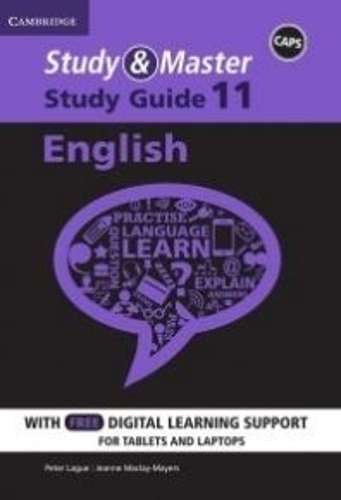 Study and Master English Study Guide Grade 11 - Peter Lague