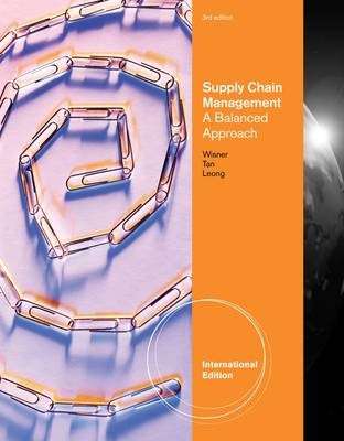 ZOLD SUPPLY CHAIN MANAGEMENT 3E - WISNER