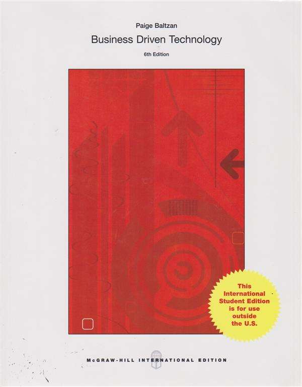ZOLD BUSINESS DRIVEN TECHNOLOGY 6ED - BALTZAN