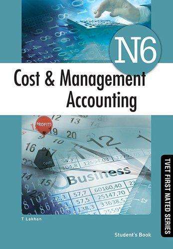 COST & MANAGEMENT ACCOUNTING N6 - N6