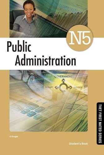 N5 PUBLIC ADMINISTRATION SB - KRUGER,A