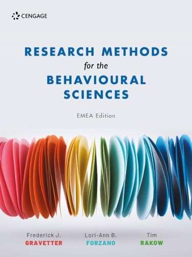 Research Methods For The Behavioural Sciences - Frederick Gravetter
