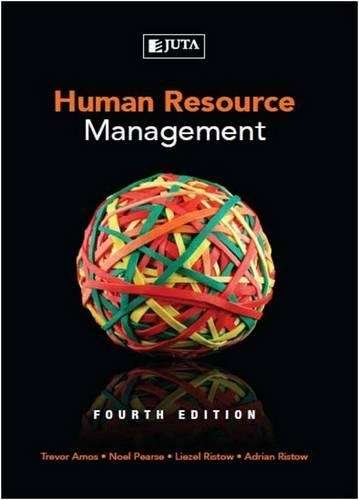 ZOLD HUMAN RESOURCE MANAGEMENT 4ED - AMOS,T