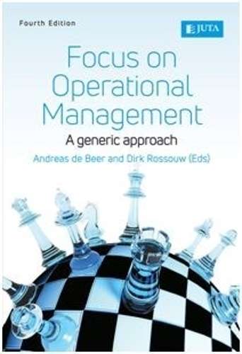 Focus on operational management - DEBEER,A