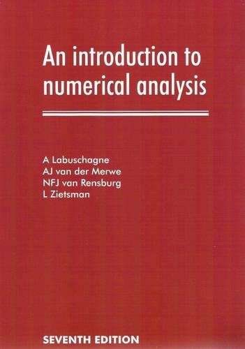 INTRO TO NUMERICAL ANALYSIS 7ED - LABUSCHAGNE,A