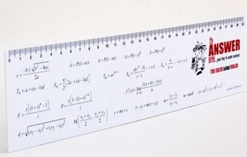 The Answer Series Grade 12 EULER maths ruler (Pack of 10) - ANSWERSERIES