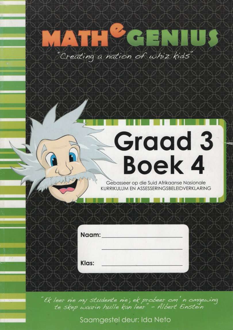 MATH E GENIUS GR 3 BOEK 4 - MATHS-GR3