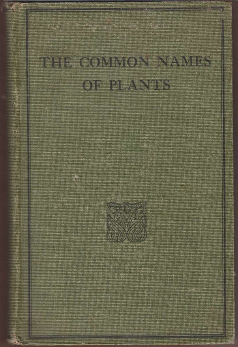 COMMON NAMES OF PLANTS SECONDHAND - MARLOTH,R