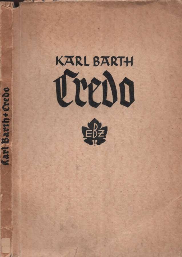 CREDO GERMAN EDITION SECOND HAND SECONDHAND - BARTH,K