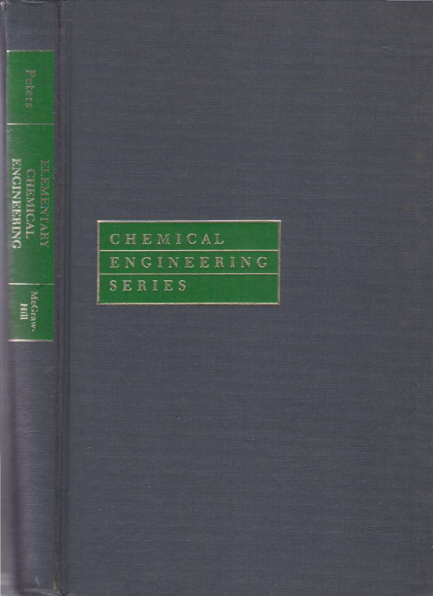 Elementary Chemical Engineering SECONDHAND - Max S Peters PHD