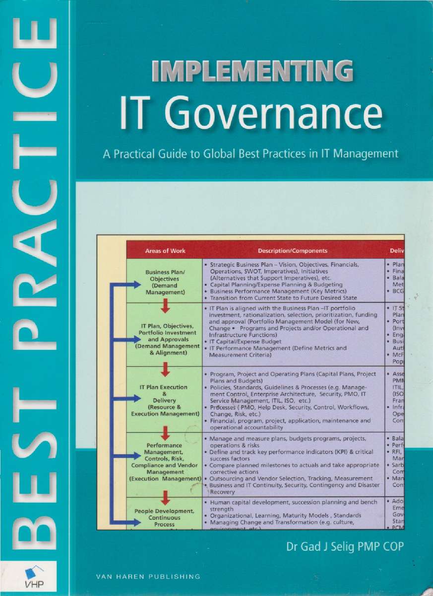 Implementing IT Governance SECONDHAND - Dr Gad J Selig PMP COP