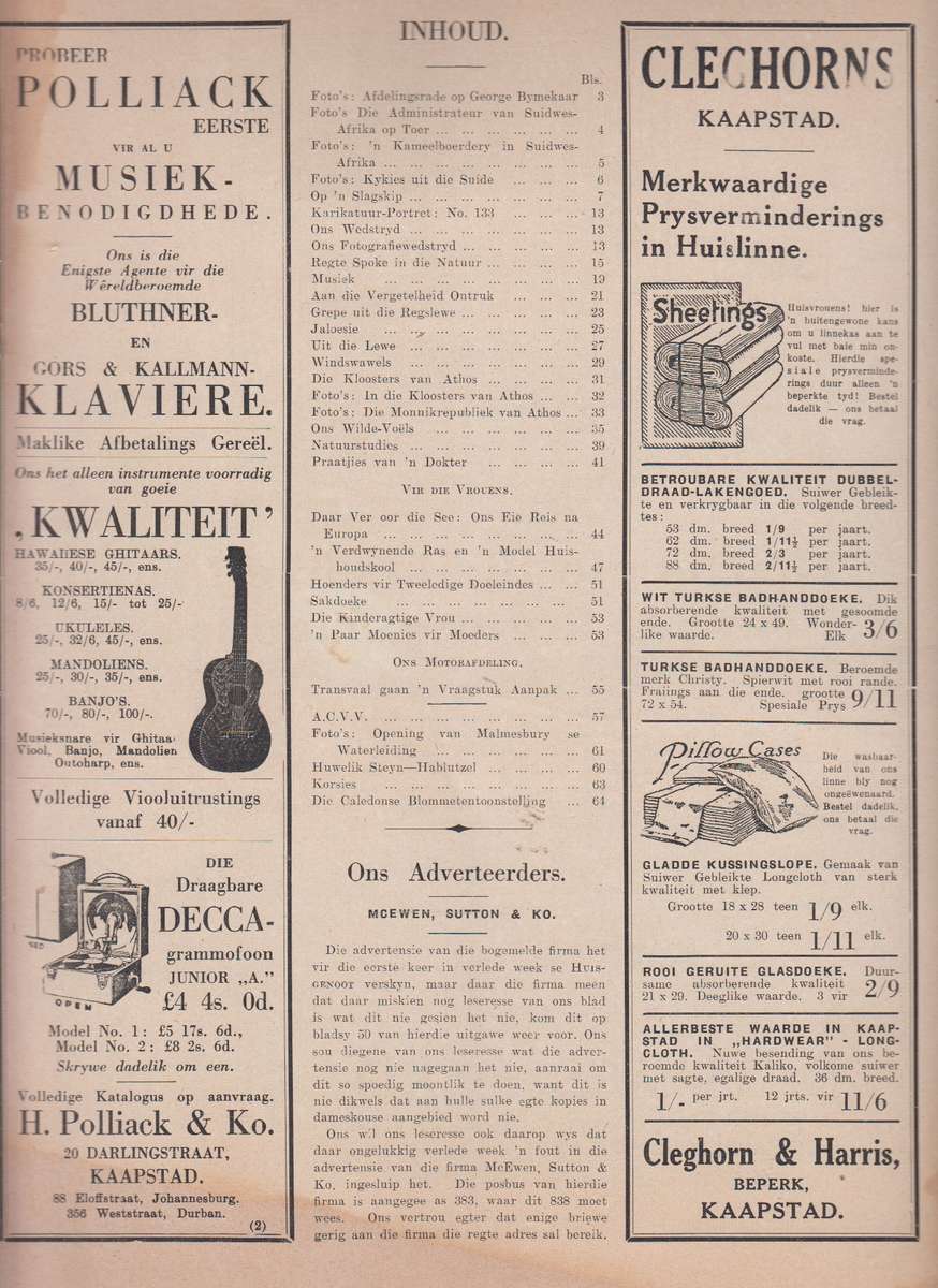 Die huisgenoot 17 September 1926 SECONDHAND - Huisgenoot
