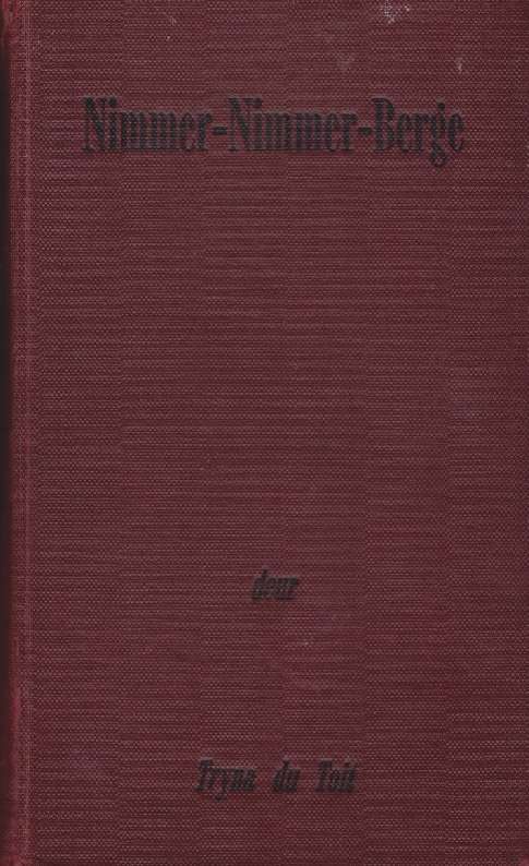 NIMMER NIMMER BERGE - DUTOIT,T
