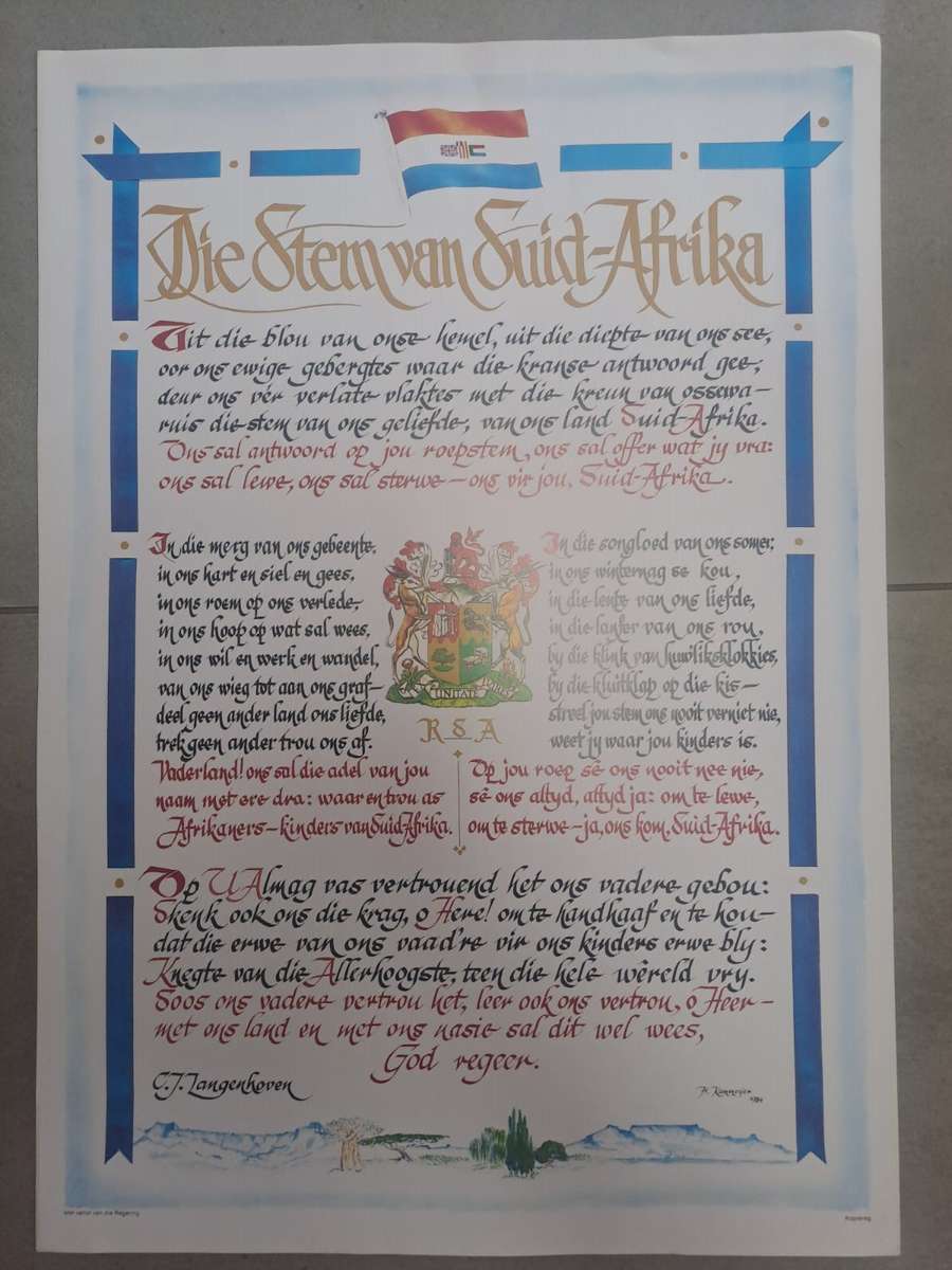 STEM VAN SA A2 POSTER - KONTAK