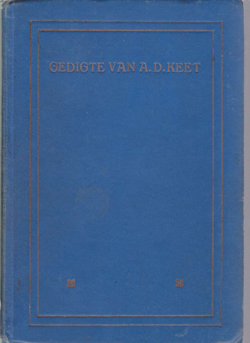 Gedigte van A.D. Keet SECONDHAND - A.D. Keet
