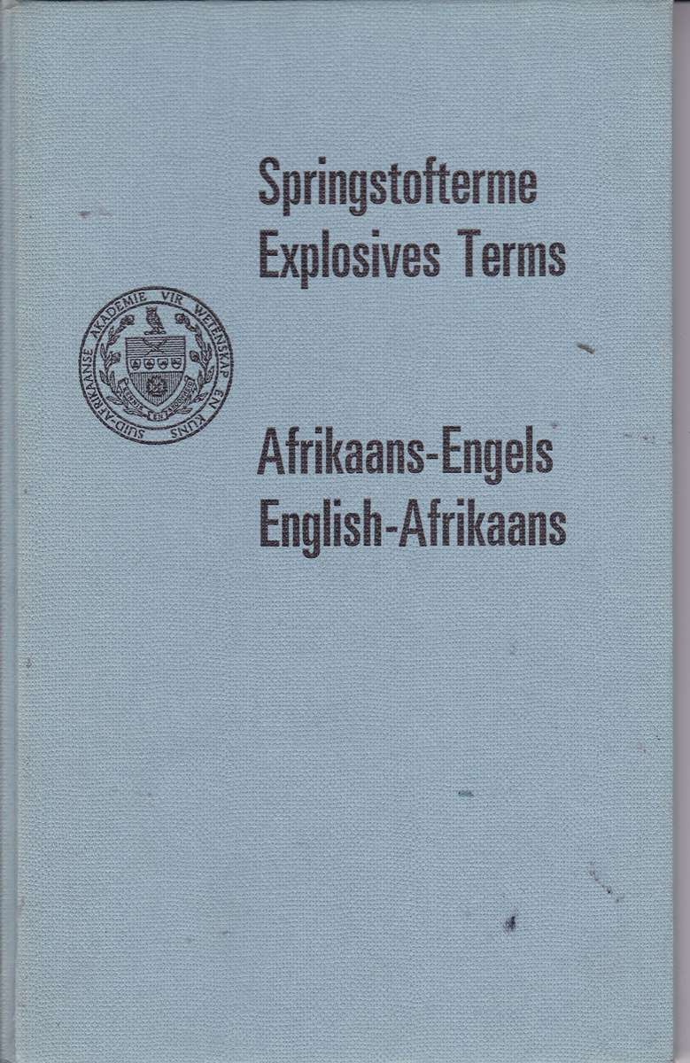 SPRINGSTOFTERME EXPLOSIVE TERMS - SAAWK
