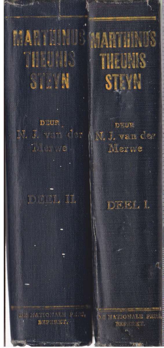 MARTHINUS THEUNIS STEYN 2VOL STEL - VANDERMERWE,NJ
