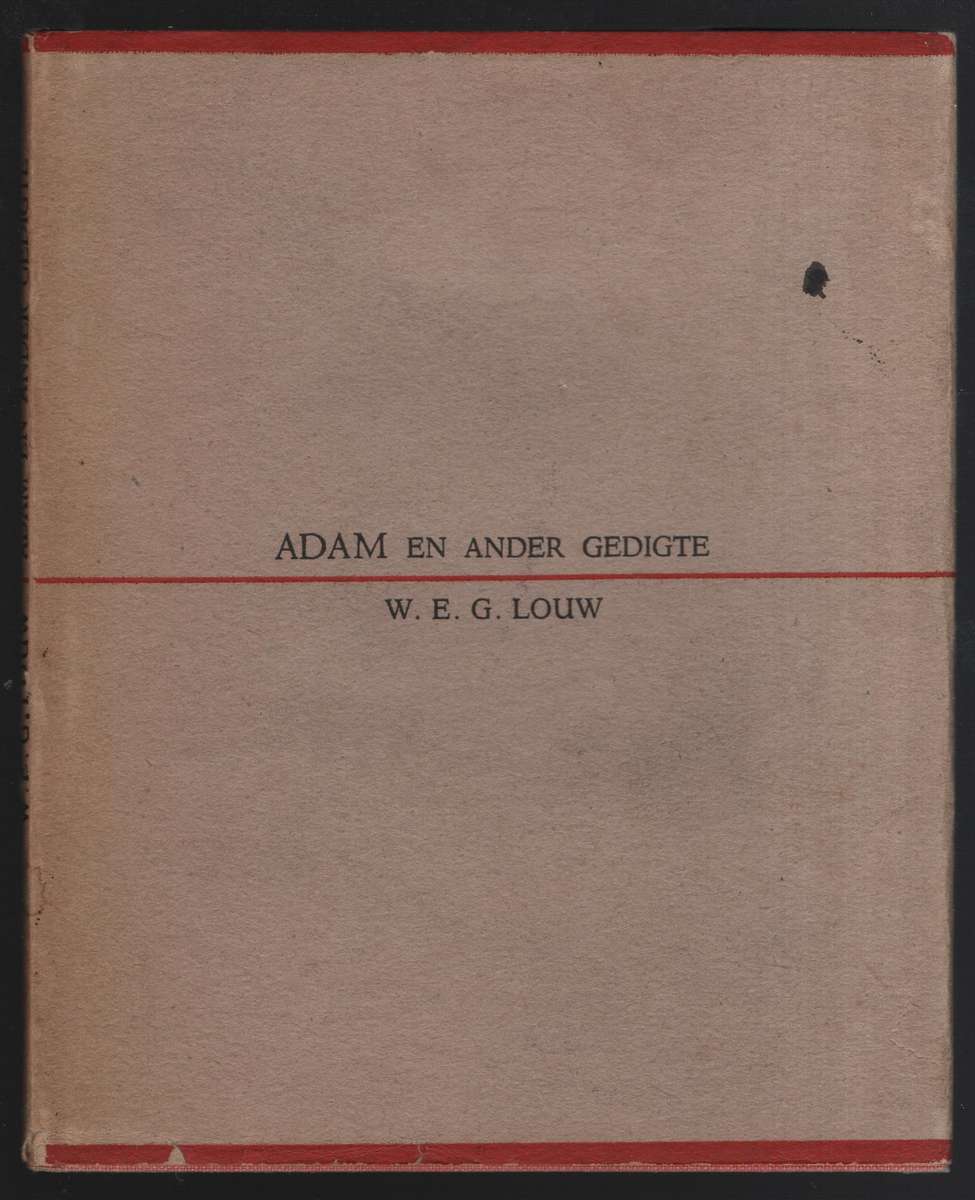 Adam en Ander Gedigte - Louw, W. E. G.