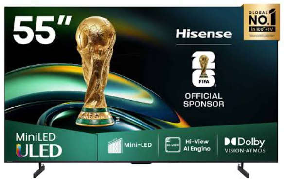 Hisense 55 Inch UHD Mini LED Smart TV