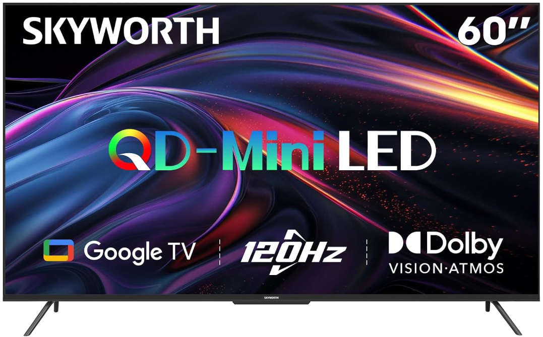 Skyworth 60 Inch 4K UHD Mini LED Google TV
