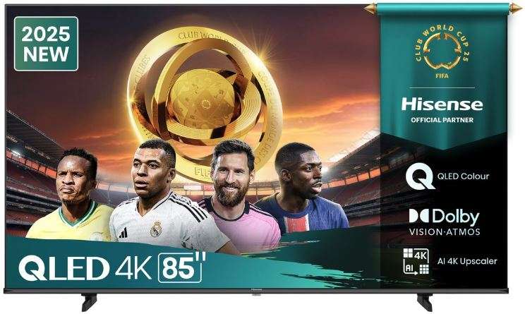 Hisense 85-inch QLED Q6Q Series VIDAA Smart LED TV