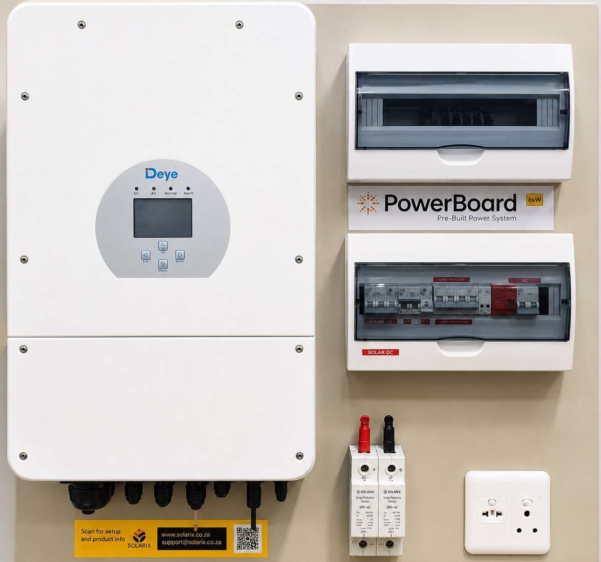 Solarix PreBuilt 8kW Powerboard with Deye Inverter