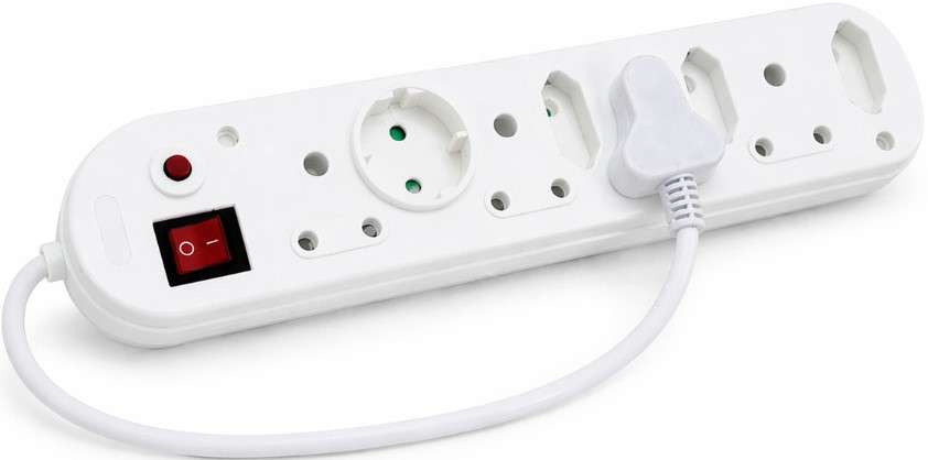 Electrosense 8 Way Multiplug 16A Power Strip