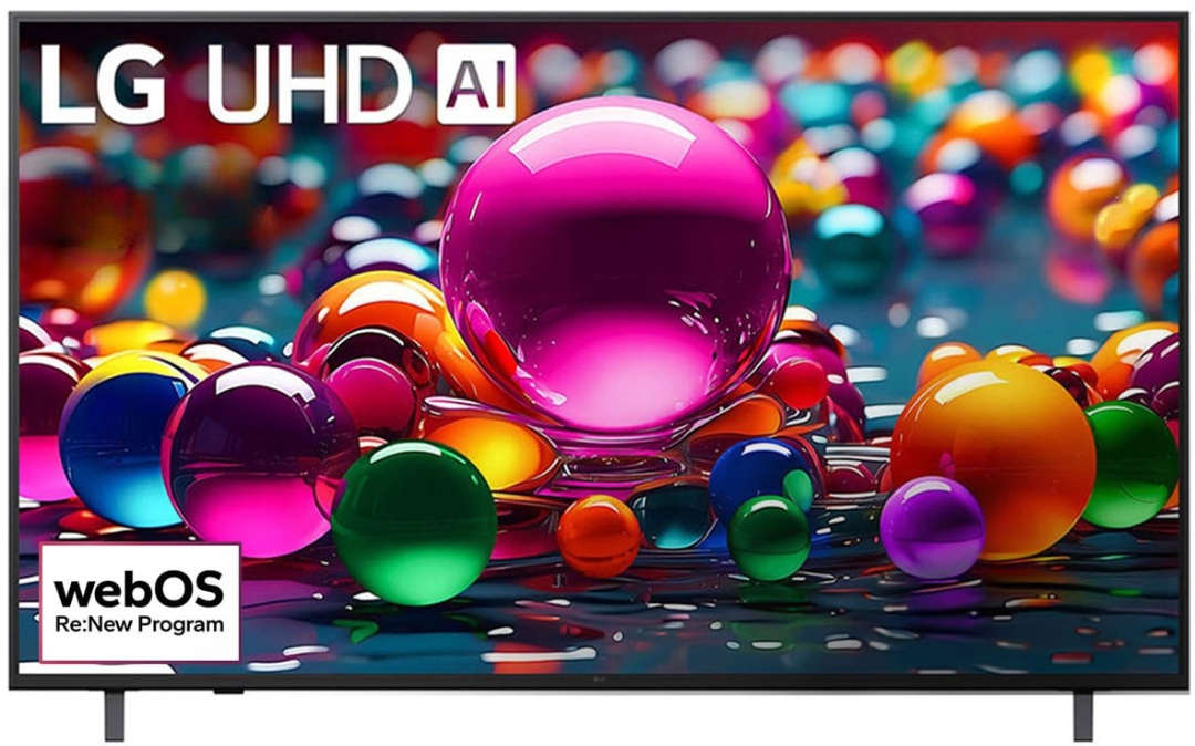 LG 50 Inch AI UA80 4K UHD webOS25 Smart TV