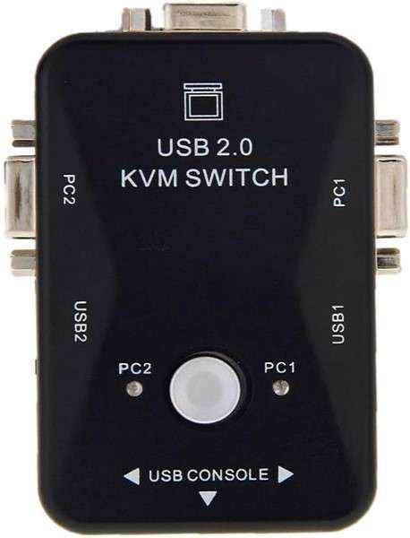 UniQue KVM 2 Port VGA USB 2.0 Manual Switch