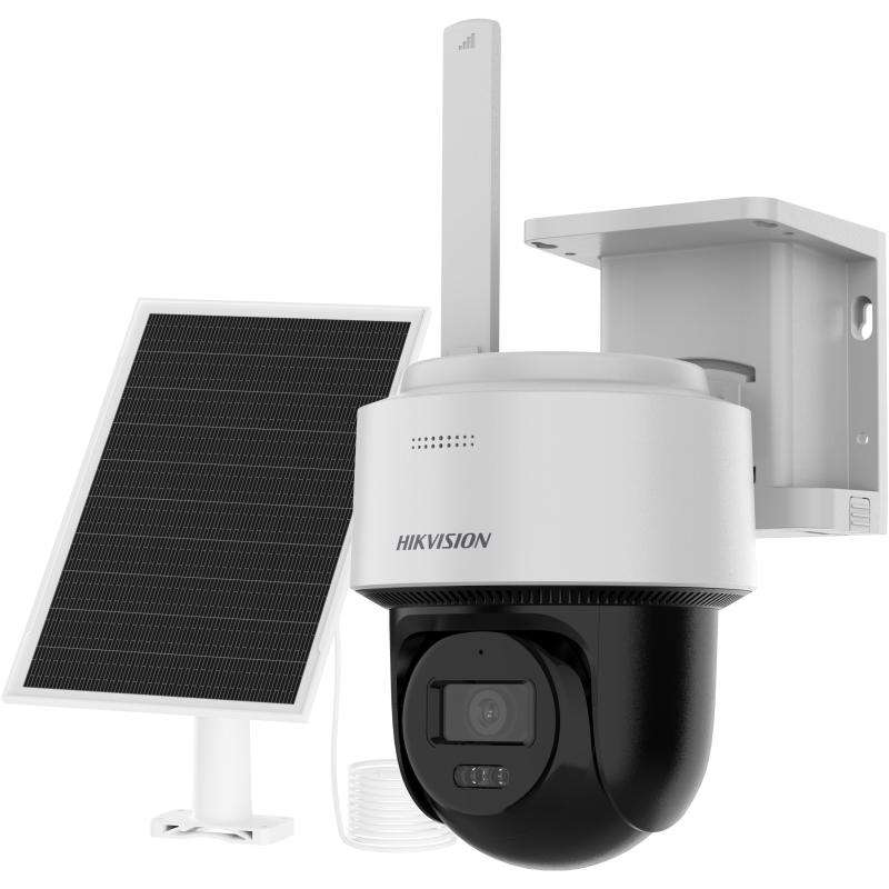 Hikvision 4MP 24/7 Solar 4G PT Camera  2.8mm  IR/WL up to 30m  Supports Two-way Audio  Smart Trac...