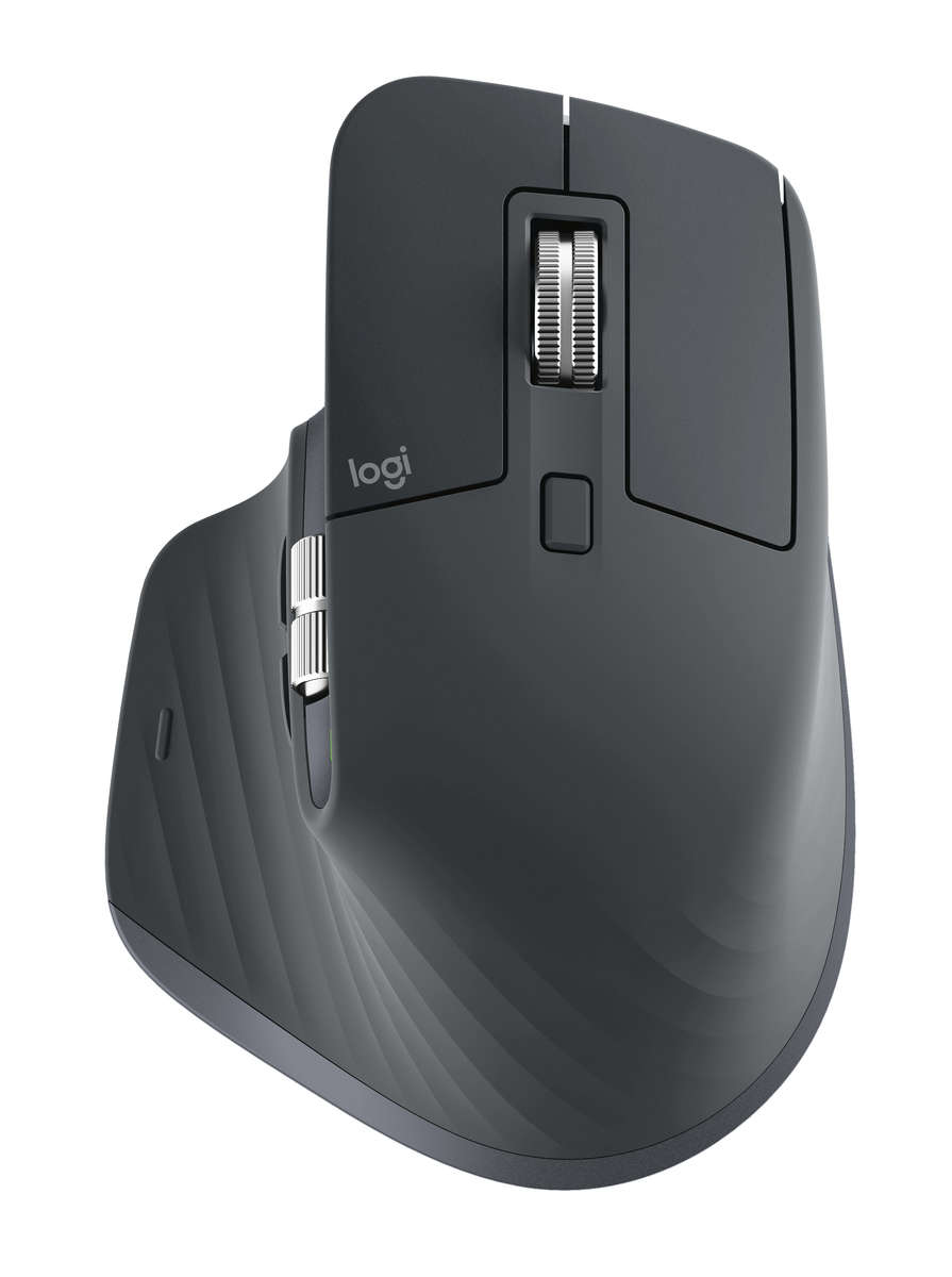 Logitech MX Master 3s - Bluetooth - Silent - Graphite - Horizontal scroll wheel